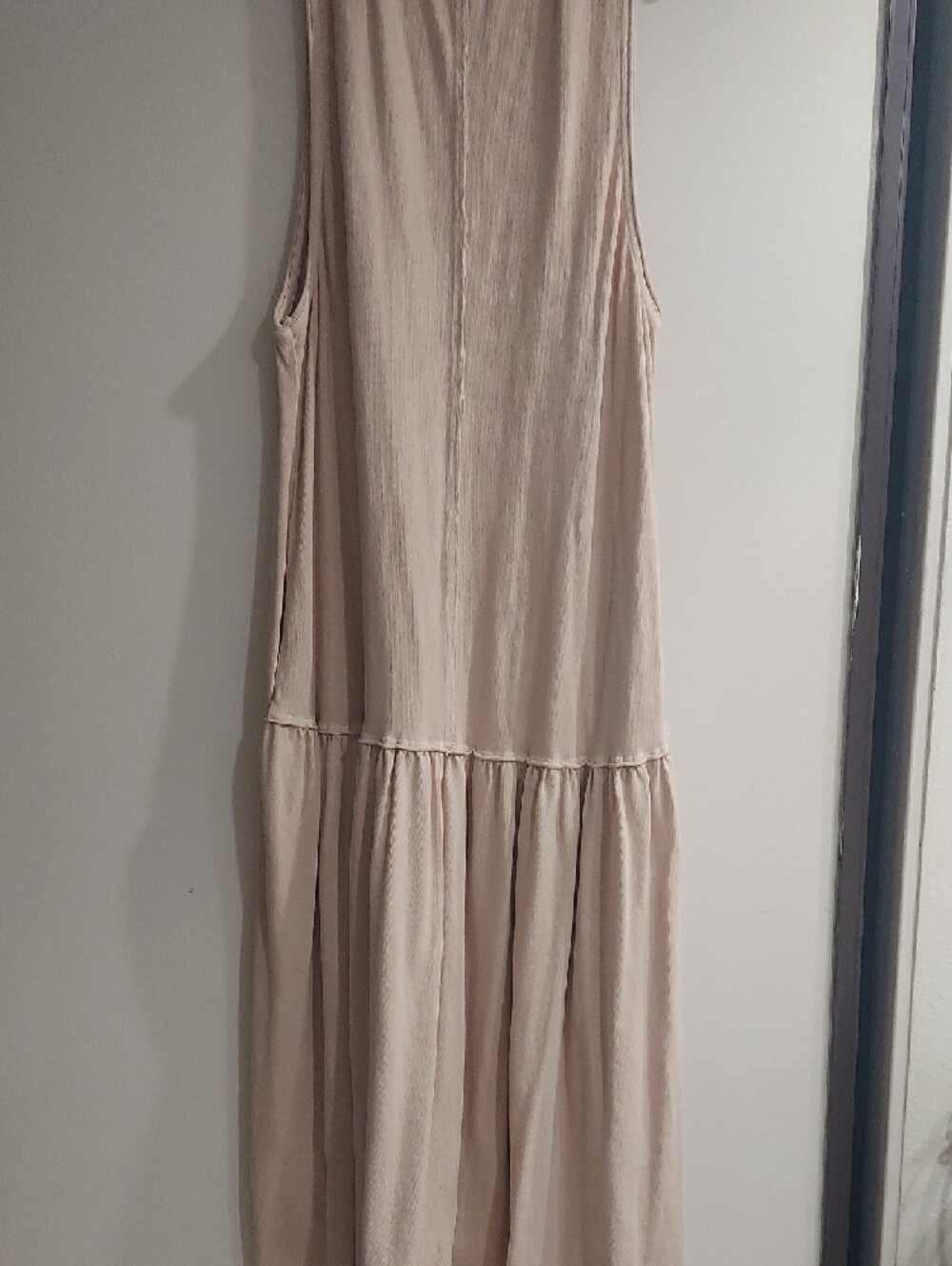 Free People Beige Sleeveless Tiered Maxi Dress - Picture 8 of 8